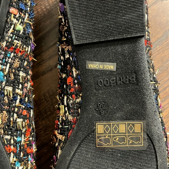 NWOT Bamboo Women’s Sweet-04 Tweed Flats Multi color Size 6 - Picture 11 of 12